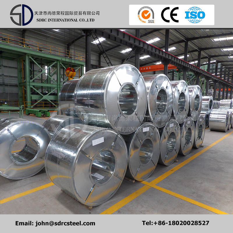 40-275 GSM Zinc Coated Galvanized Steel  Coils