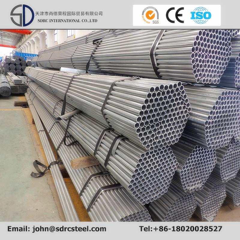 Ss400 Carbon Pregalvanized Round Steel Pipe for Building Material