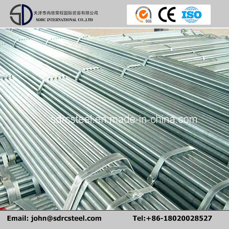 Pre Galvanized Greenhouse Round Steel Pipe Ss400