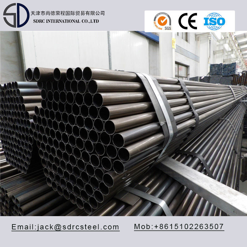 Slight Oiled Round Black Annealed Steel Pipe