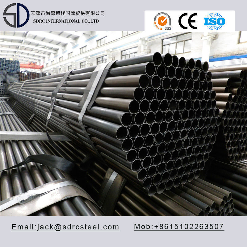 Slight Oiled Round Black Annealed Steel Pipe