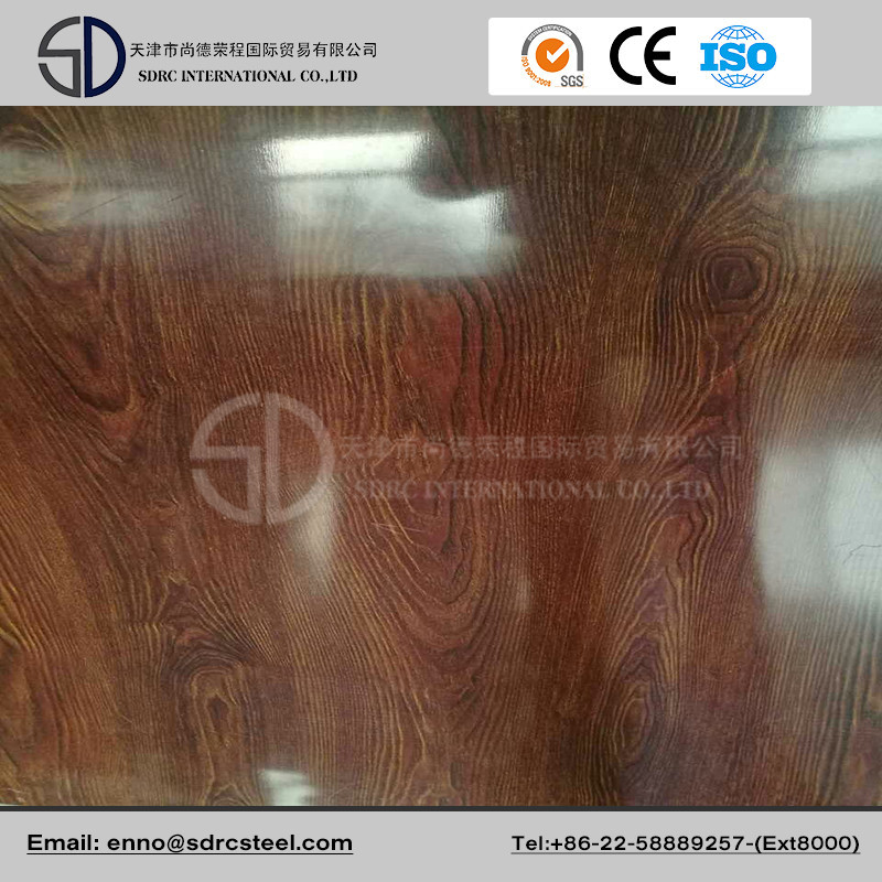 Furniture Using Wooden Pattern PPGI Prepainted Galvanized Steel Coil