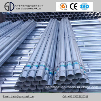 Pre-Galvanized Gi Steel Pipe in Stock with 6m Length