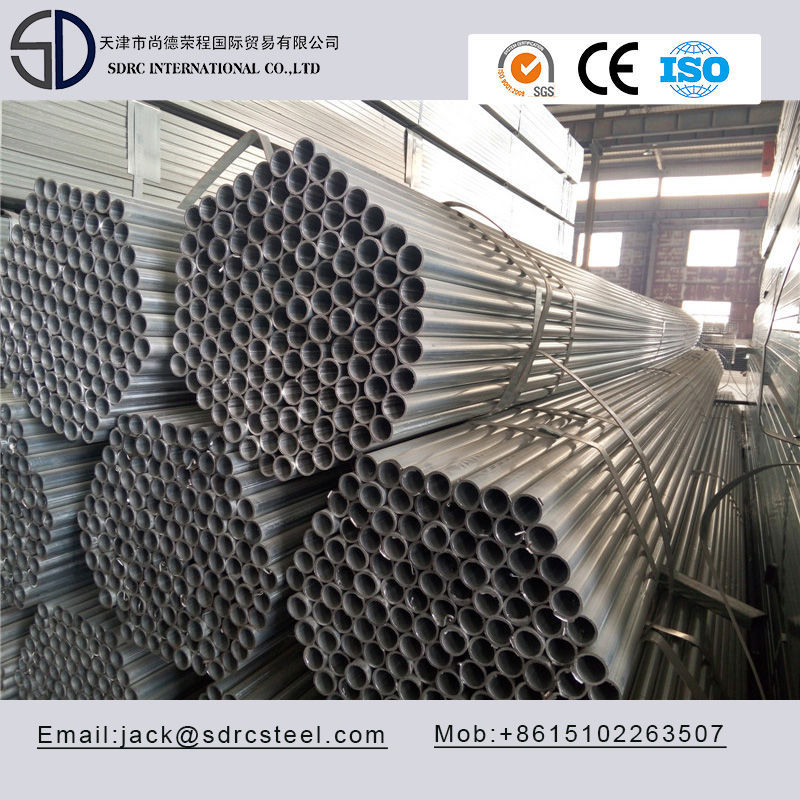 Carbon Q235 S235jo Pre-Galvanized Round Steel Pipe for Steel Building