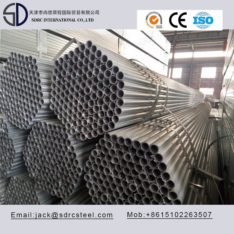 Carbon Q345D Pregalvanized Round Steel Pipe