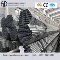 Carbon Q235 S235jo Pre-Galvanized Round Steel Pipe for Steel Building