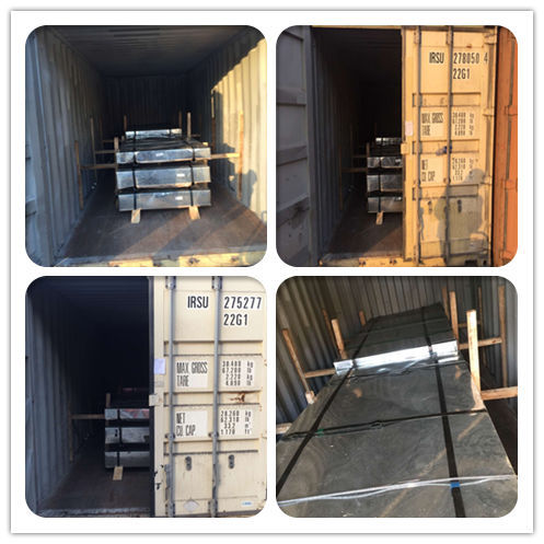 Galvanized Sheet was loaded into the 20' GP Container