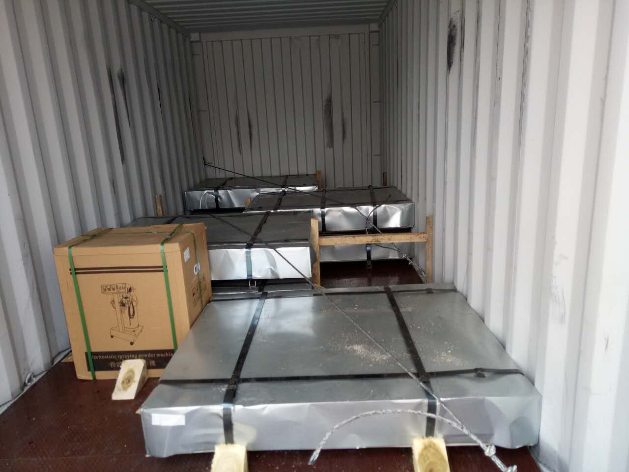 loading container detail for cold rolled steel sheet