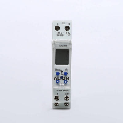 AHC808 Weekly Programmable LCD Digital Time switch, Din rail