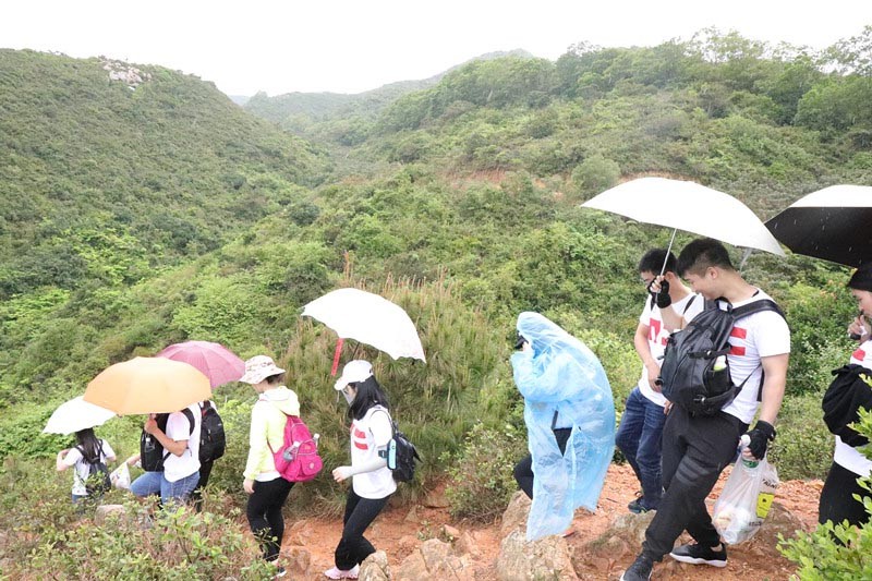 Outdoor Training--Hiking by the seaside