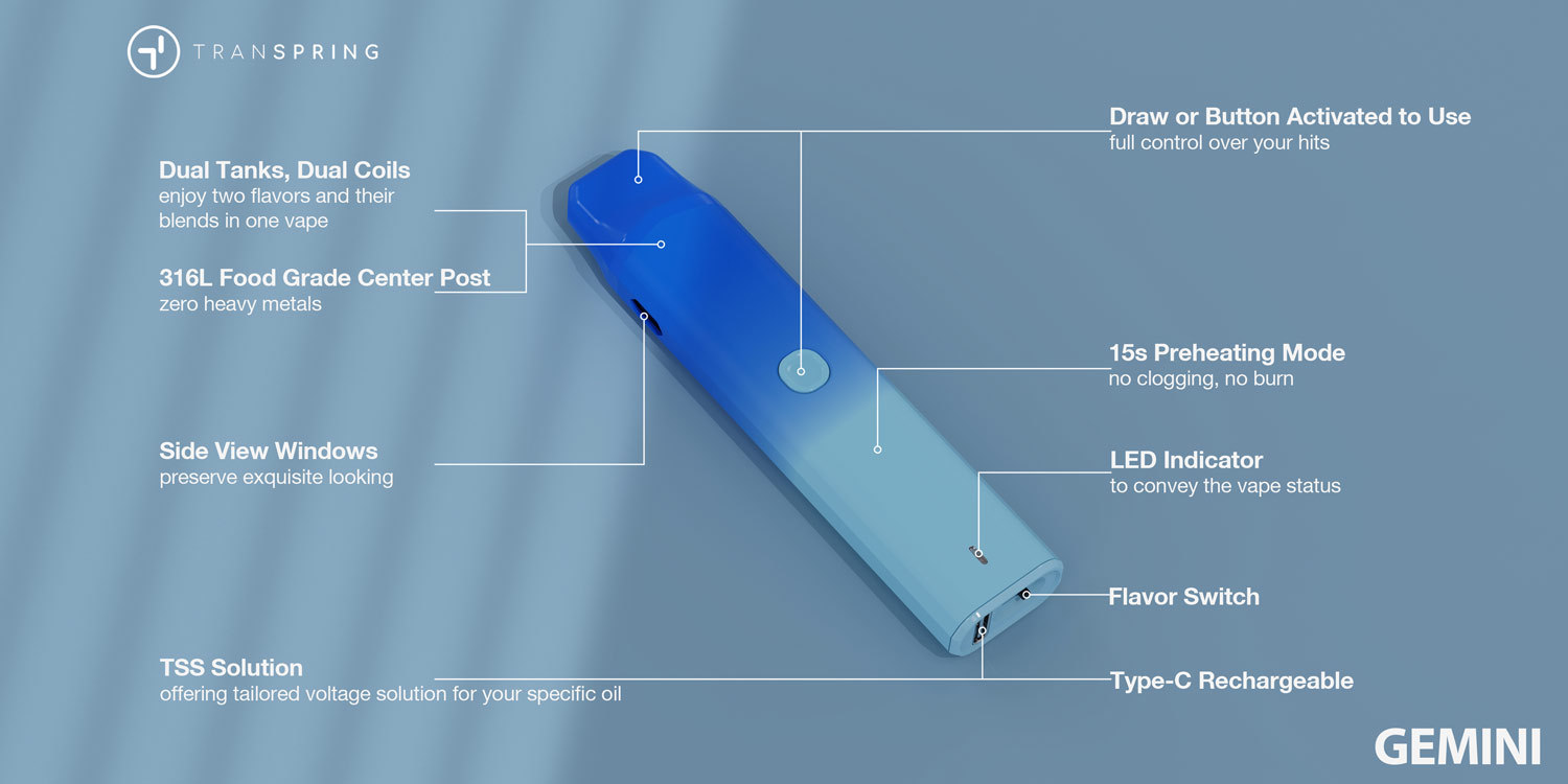 2 in 1 Disposable Vape- Dual flavor vape device for sale-Dual flavor vape device disposable