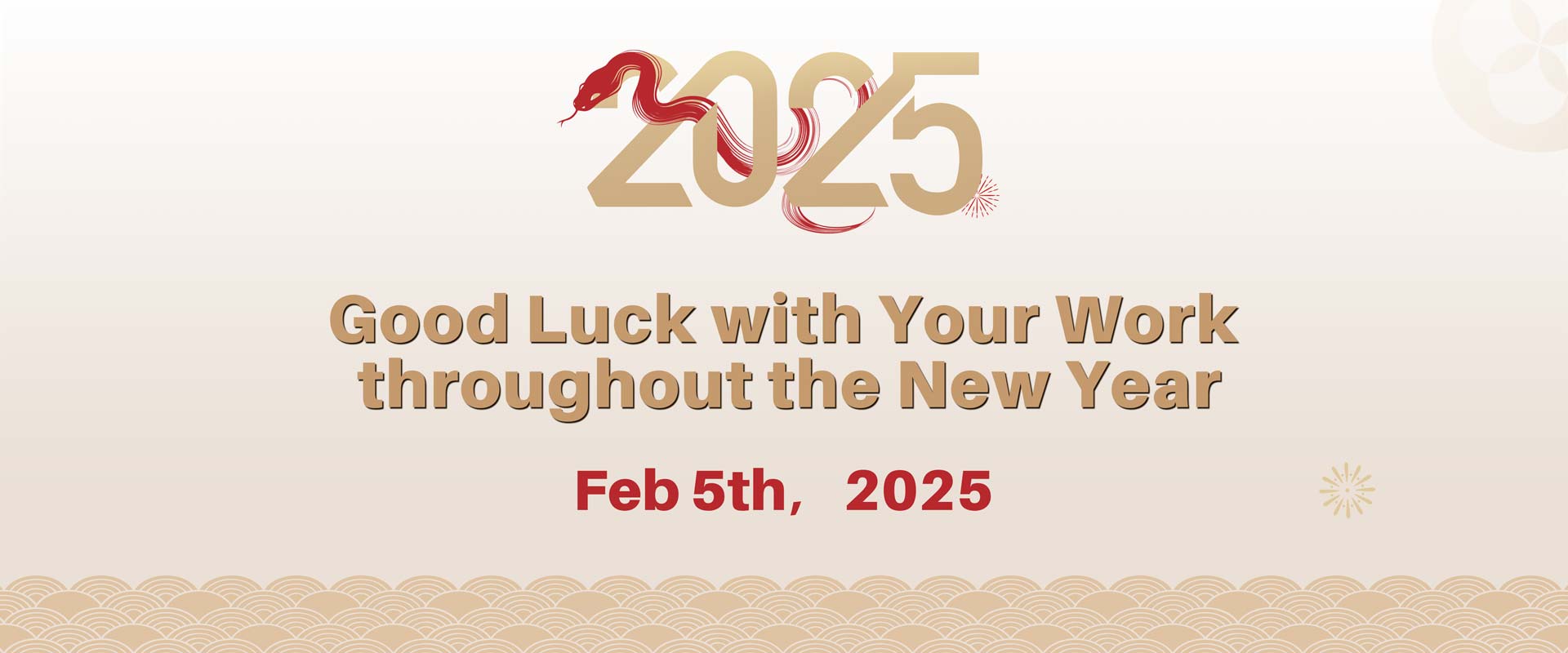 Good Luck with Your Work throughout the New Year