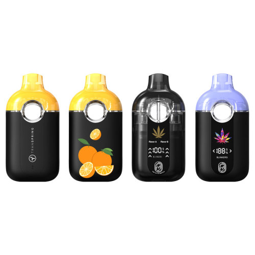 Vape THC desechable CannaMate™ REBEL - Vaporizador de cannabis premium de doble sabor con pantalla digital