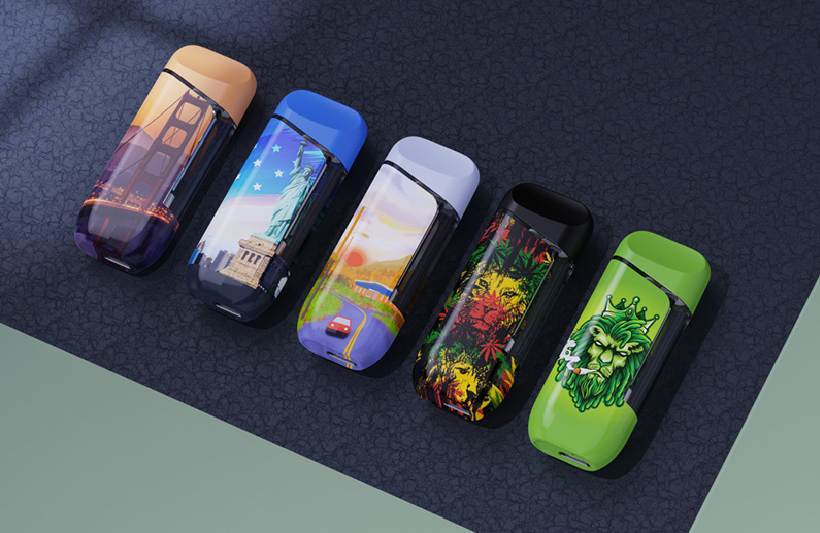 CannaMate GLOW disposable vape device by Transpring