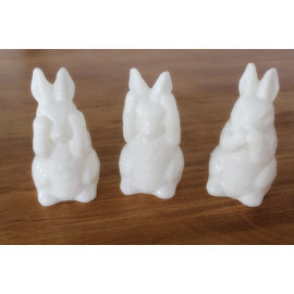 PAINTED RABBIT LED WAX CANDLE YH1