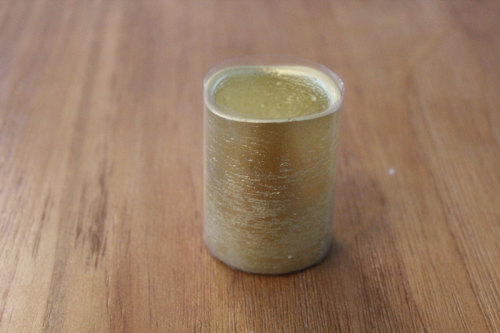 GOLD PAINTED LED WAX CANDLE YM111