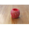 RED PAINTED LED WAX CANDLE YM17