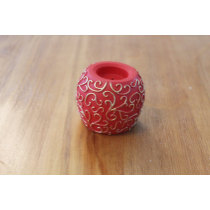 RED PAINTED LED WAX CANDLE YM17
