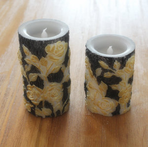 SURFACE PAINTED LED WAX CANDLE YT15