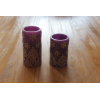 BAROCO STYLE PAINTED SURFACE LED WAX CANDLE YT17