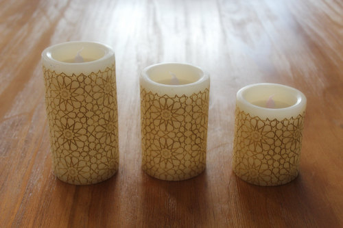 PAINTED SURFACE LED WAX CANDLE YT18