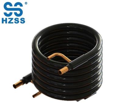 Tubo de alta calidad de HZSS en cobre doble del tubo del intercambiador de calor de la bobina coaxial del tubo