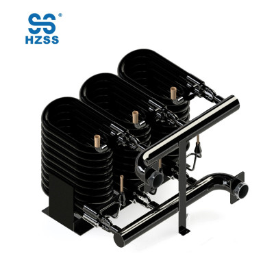 36HP high efficiency double steel copper tube in tube pipe coaxial heat recovery exchanger