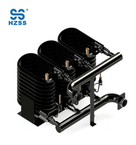36HP high efficiency double steel copper tube in tube pipe coaxial heat recovery exchanger