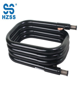 HZSS high resistance higer efficiency tube in tube copper and titanium heat exchanger heat pump marine air conditioner