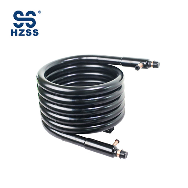 SS-0300GT Coppernikle acero inoxidable HZSS WSHP bobinas intercambiador de calor coaxial