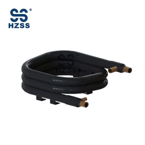 Trombón Doble hélice condensador y evaporador para bobinas wshp fabricante hzss hangzhou