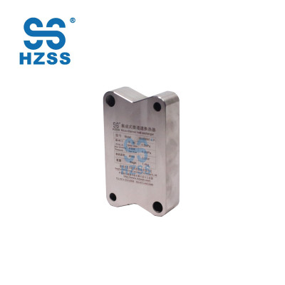 HZSS 80 KW容量トップ販売ステンレス/チタンマイクロチャンネルプレート熱交換器