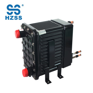 HZSS CE/UL certification plastic steel shell&pipe heat exchanger cupronickel pipe heat exchanger condenser/evaporator