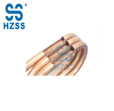HZSS double wall condenser coil coaxial heat exchanger copper tube