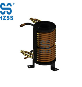 HZSS turbular heat exchanger finned copper pipes coil-in-shell heat exchanger