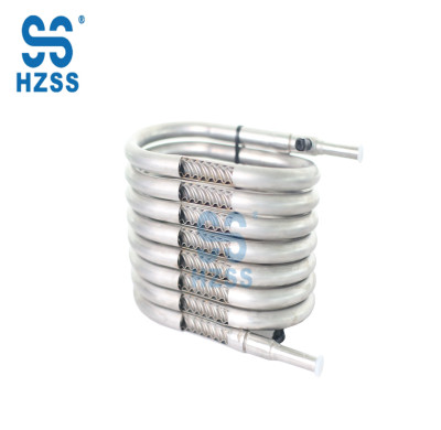 Stainless steel heat exchanger for food and beverages