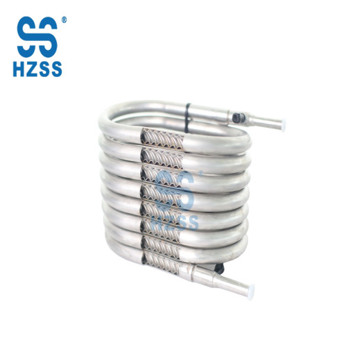 Stainless steel heat exchanger for food and beverages