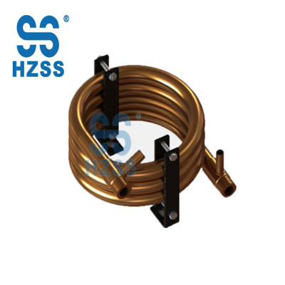 Hangzhou heat exchanger manufacturer round copper coaxial heat exchanger