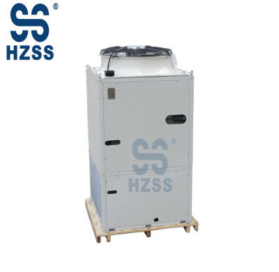 Air conditioning cold storage evaporative condenser heat exchanger
