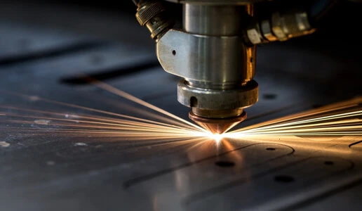 Laser welding of fluorine side head