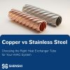 銅製熱交換器とステンレス鋼製熱交換器：どちらが優れているのか？