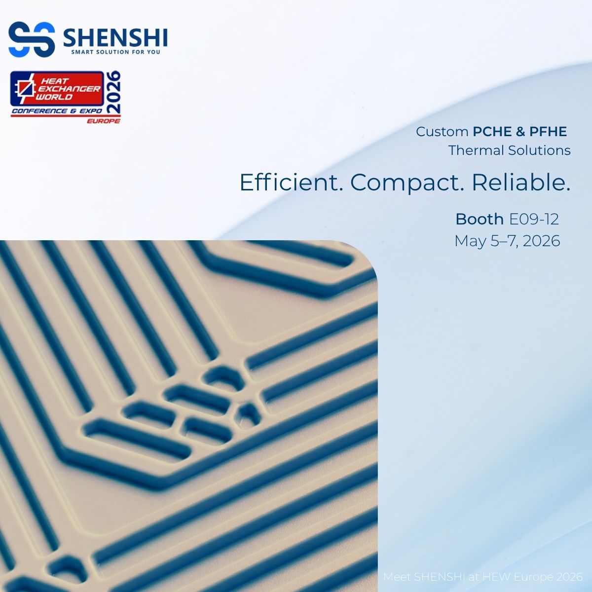 Meet SHENSHI at Heat Exchanger World Europe Conference & Expo 2026!