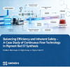 Bilanciare efficienza e sicurezza intrinseca: un caso di studio sulla tecnologia a flusso continuo nella sintesi del pigmento Rosso 57.