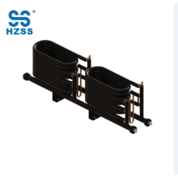 Four systems copper titanium brass steel tube pipe coaxial chiller condenser heat pump heat exchanger