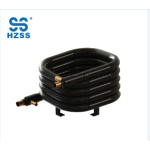 HZSS einzelnes Systemdoppeltes kupfernes Edelstahlrohrrohr im koaxialen Wasser des Rohres zum Luftwärmepumpe-Wärmeaustauscher