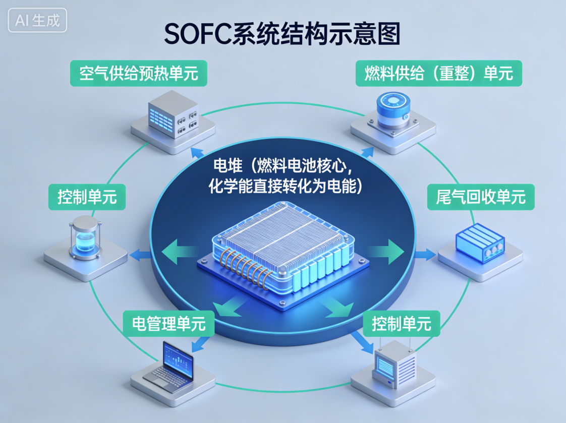 SOFC系统结构