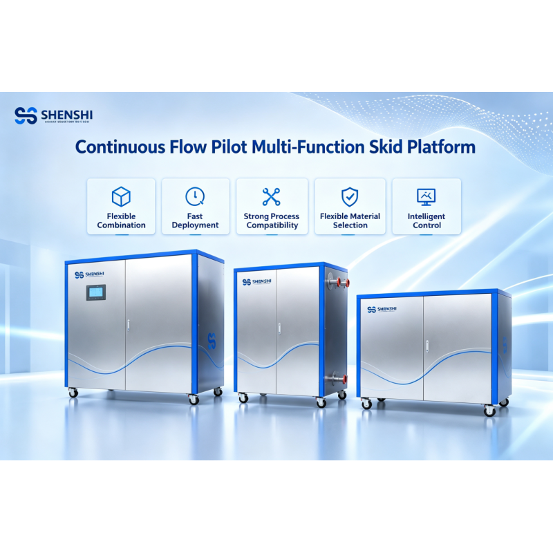 Shenshi Microfluidics launched a continuous-flow multi-functional skid-mounted solution for pilot-scale bases