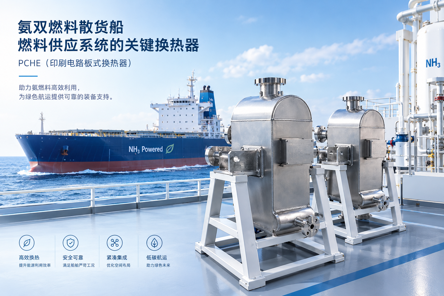 氨燃料供应系统换热器