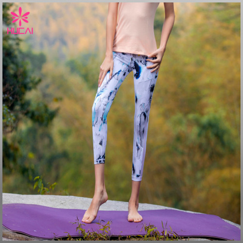 Wholesale Polyester Spandex Leggings Sexy Women Slim Fit Mesh Fitness Tights