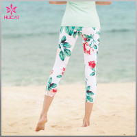 Wholesale Polyester Spandex Slim Fit Leggings Capri Sublimation Sports Tights For Girls